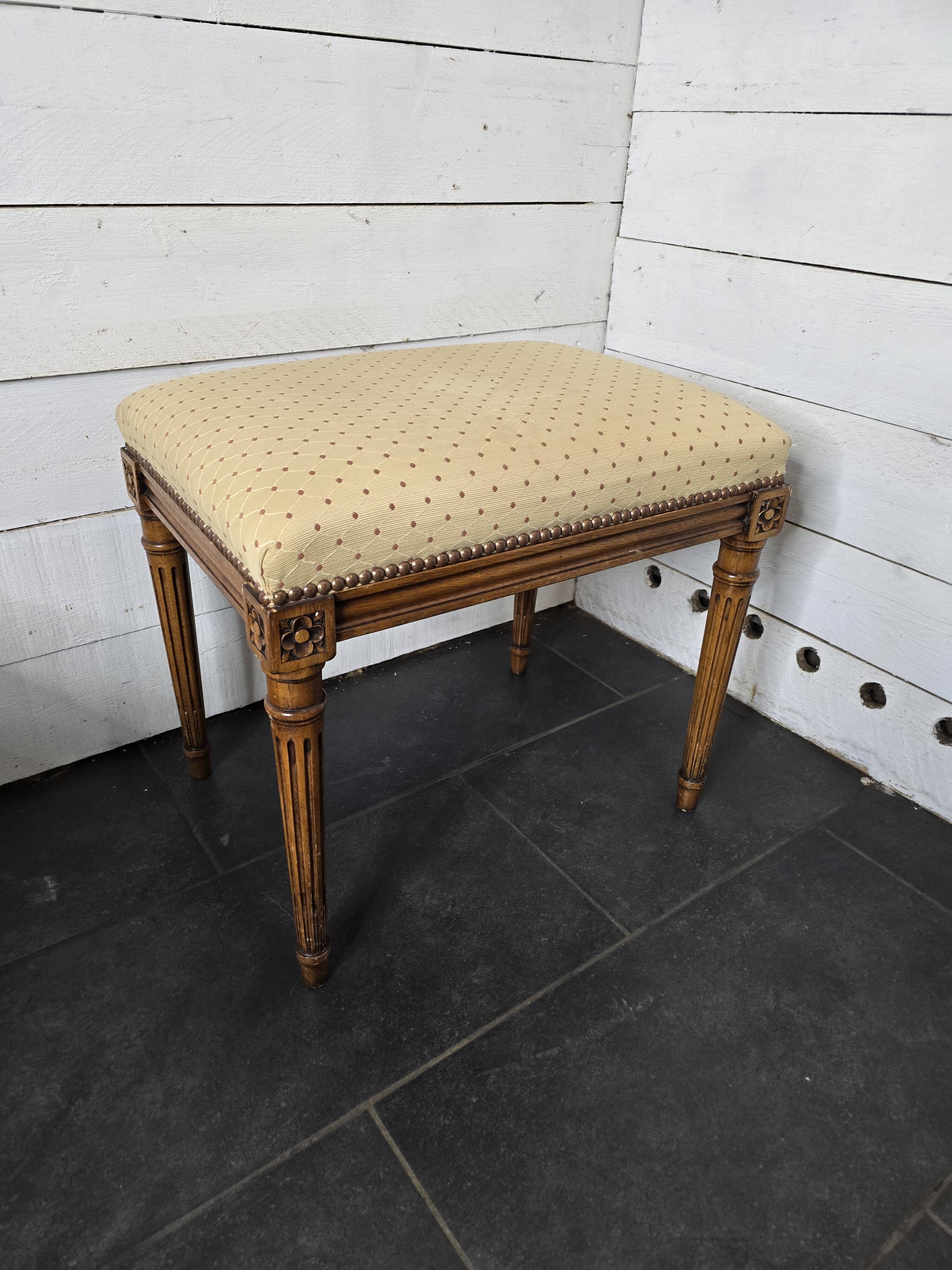 Louis XVI style piano bench