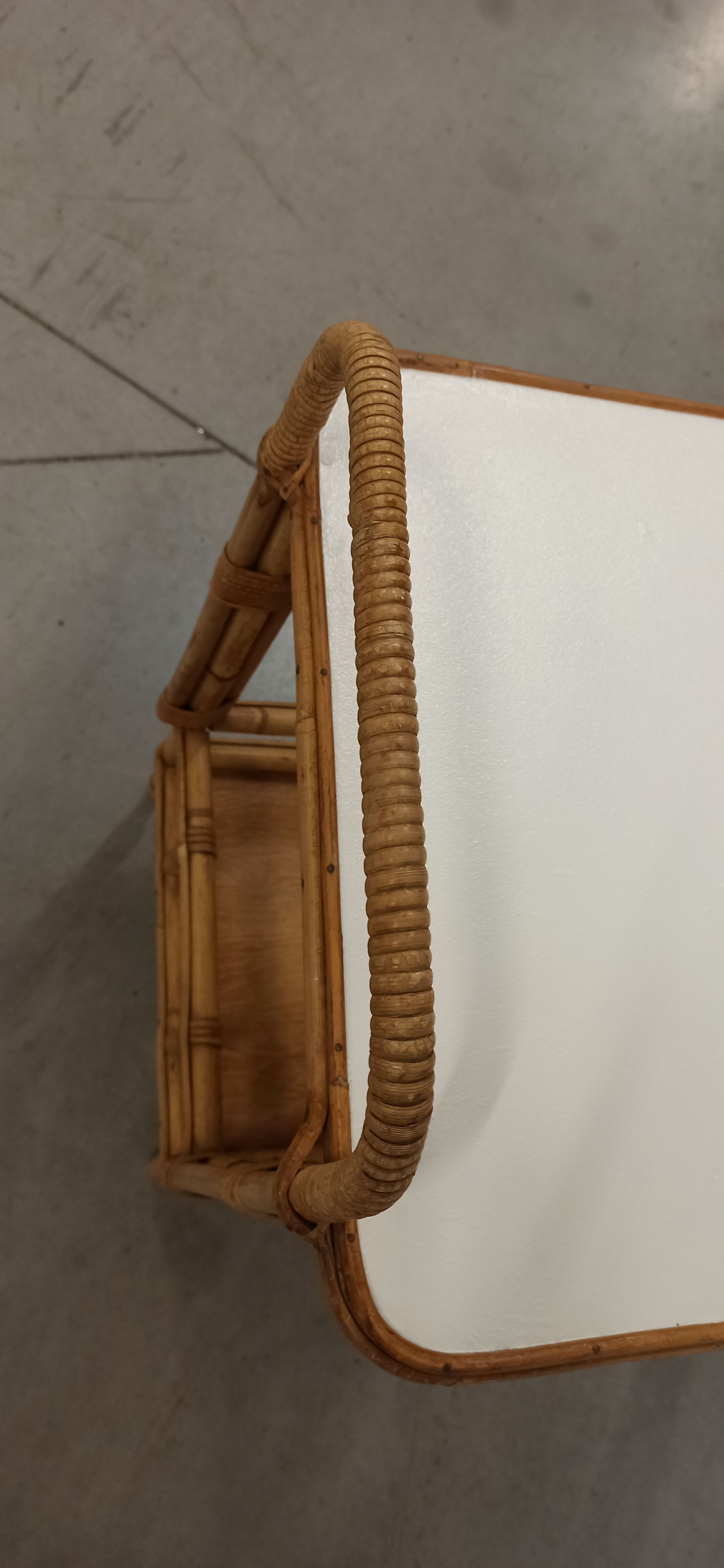 Vintage bamboo and rattan bar service