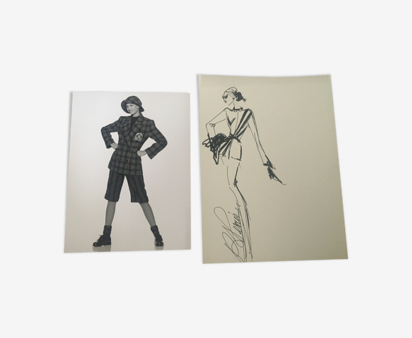 Jean-Louis Scherrer: illustration de mode & photographie de presse vintage