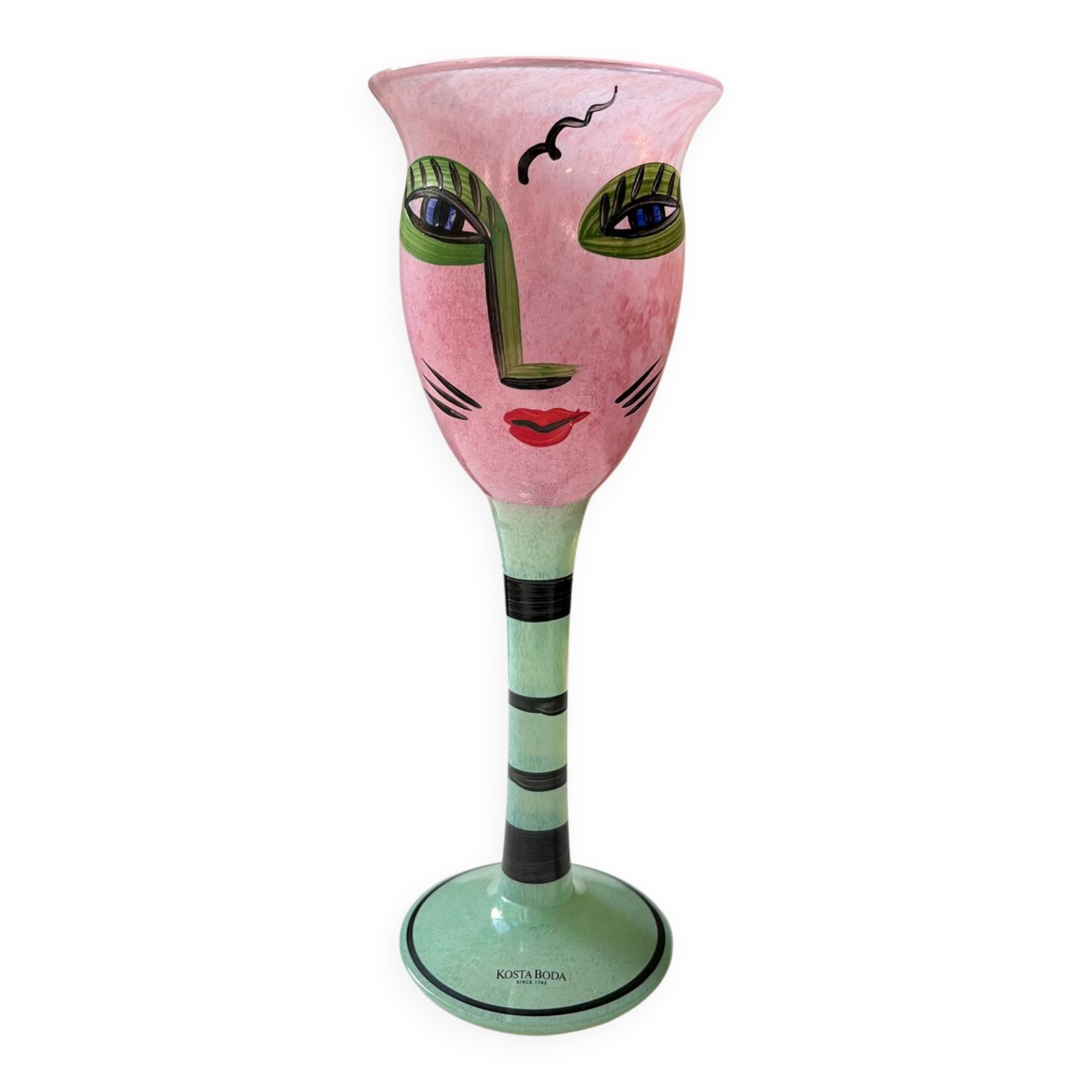 Kosta Boda – Ulrica Hydman Vallien – “Open Minds” – Painted blown glass