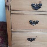 Bureau de pente, scriban en pin XIXème
