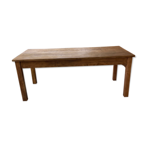 Table de ferme en orme et pin 2m