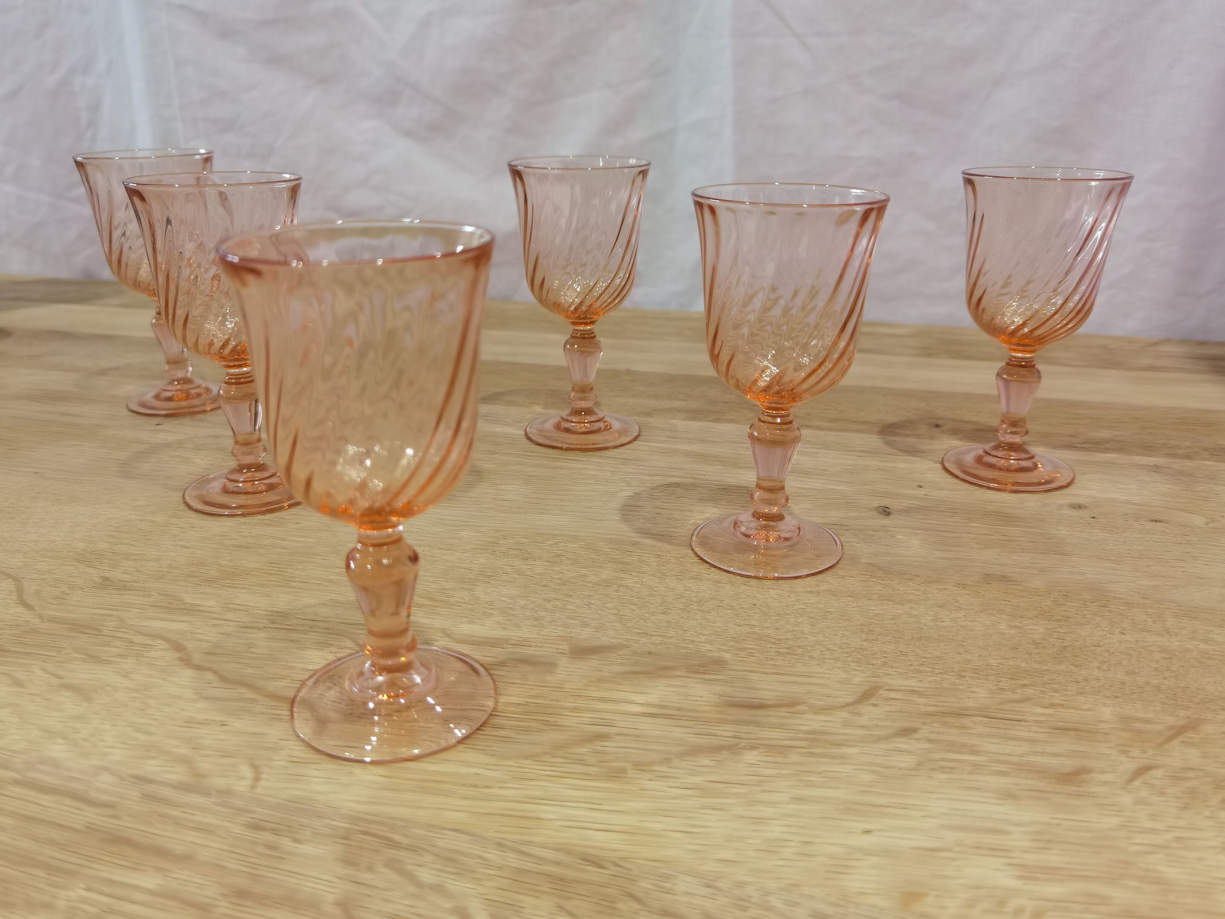 6 glasses wine/aperitif Rosaline Arcoroc Luminarc