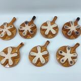 7 snail frying pans 6 ceramic holes