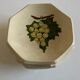 Set of 6 plates in mid-century fruit glazed clay
