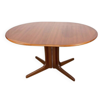 Scandinavian vintage telescopic teak table