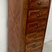 Louis XV style seven-day chest in rosewood veneer, 20th century