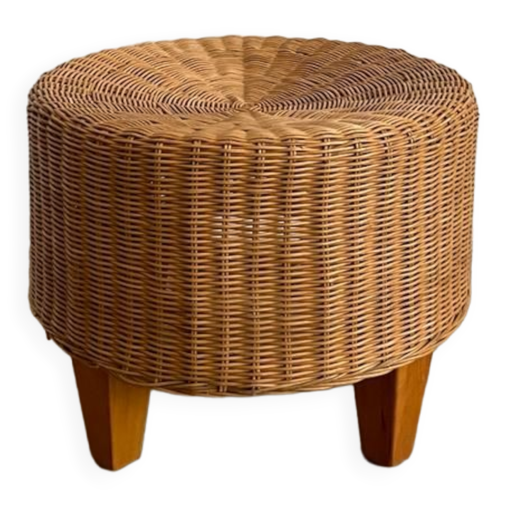Wicker ottoman