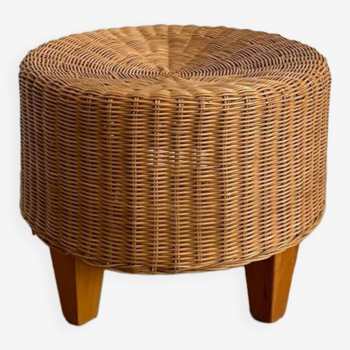 Wicker ottoman