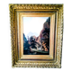 MOUNTAIN LANDSCAPE, 19th CENTURY PAINTING BY PAUL DUPONT, SUPERB FRAMING