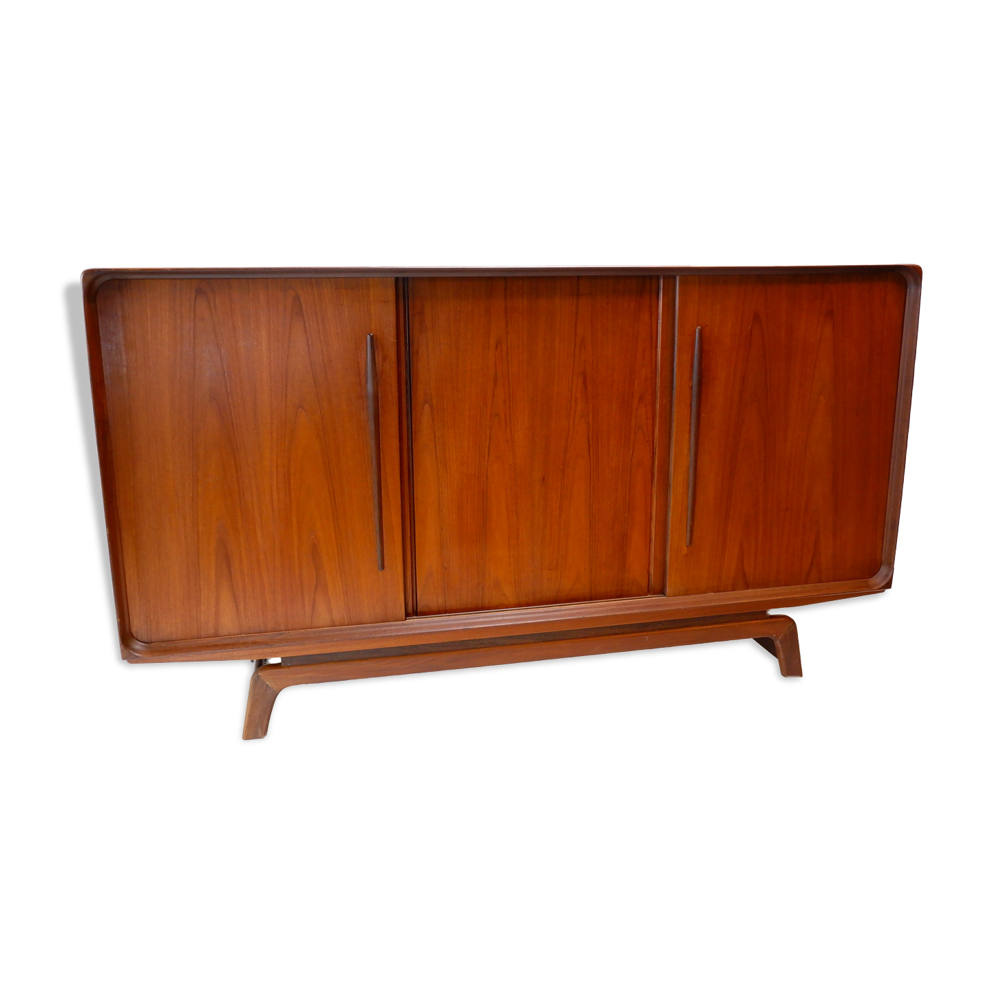 Danish teak highboard, 1960s