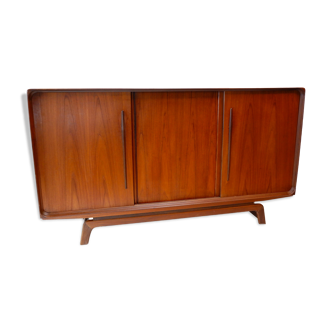 Danish teak highboard, 1960s