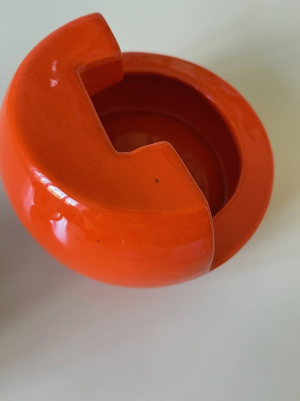 Vintage orange ashtray