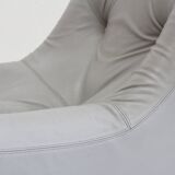 Fauteuil Kali en cuir gris de Michel Ducaroy pour Ligne Roset