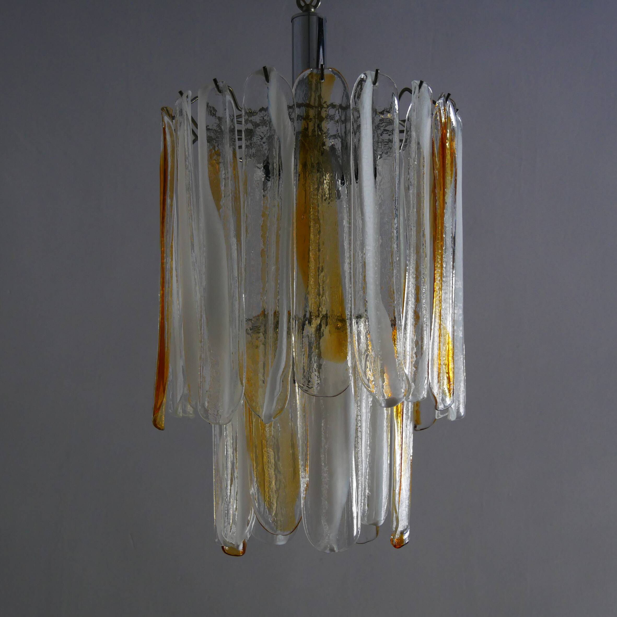 Plafonnier Murano Production Italienne Mazzega
