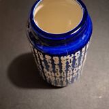 Contemporary blue ceramic vase