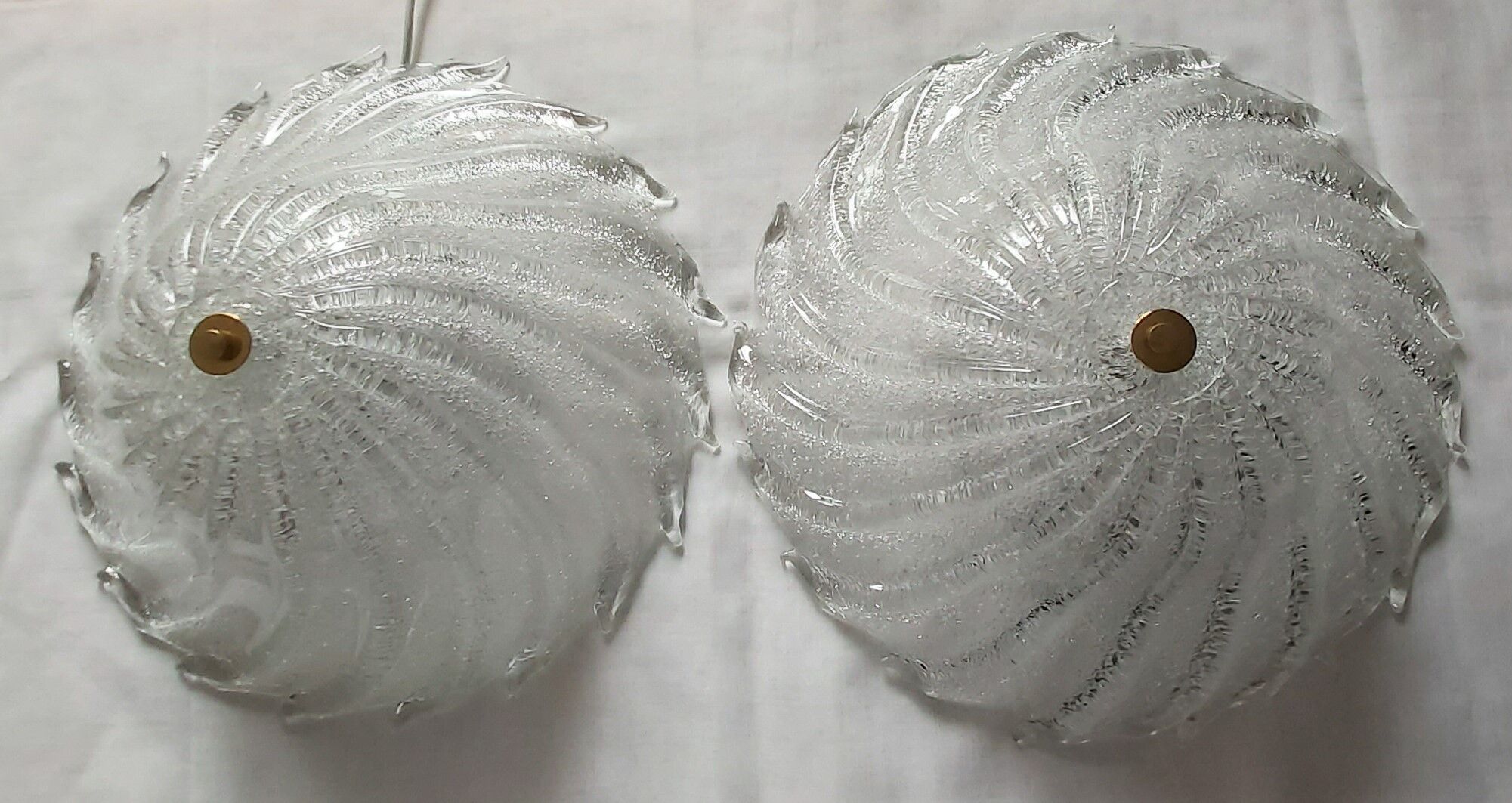 Pair of ceiling ceilings, Murano, Italy