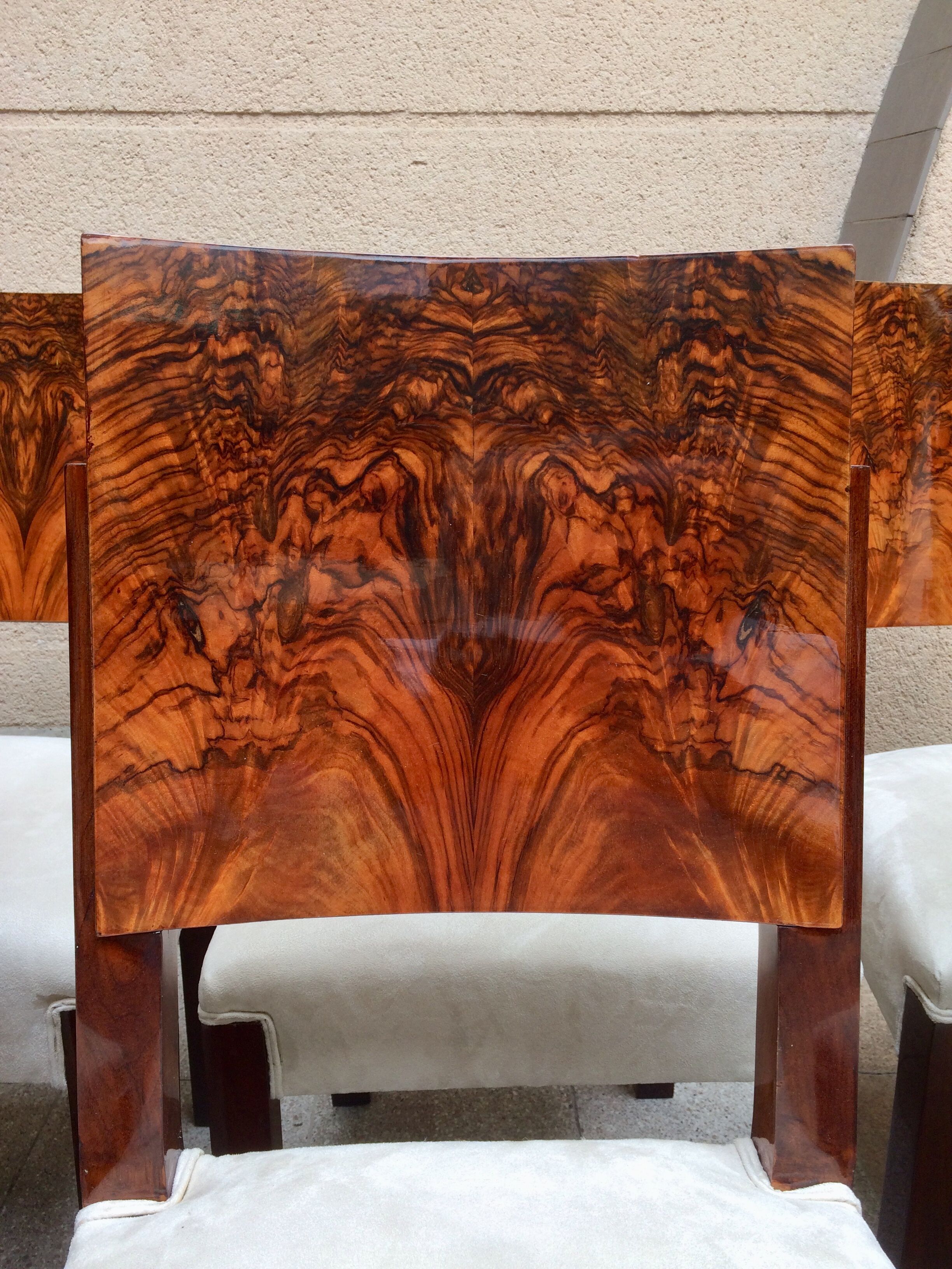 Suite de six chaises Art Deco par Michel Dufet