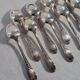 12 Small Silver Metal Spoons SOH
