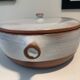 LARGE COVERED DISH SANDSTONE BY PUISAYE JEANNE AND NORBERT PIERLOT 1960