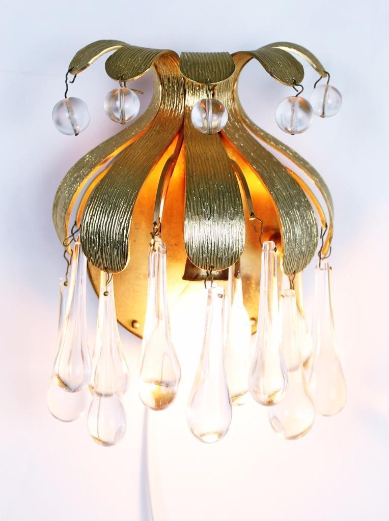 Pair of wall lamps by Palwa Germany 1970's
