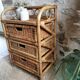 Rattan drawer shelf
