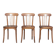 Chaises bistrot Luterma (système Monobloc, lot de 3)