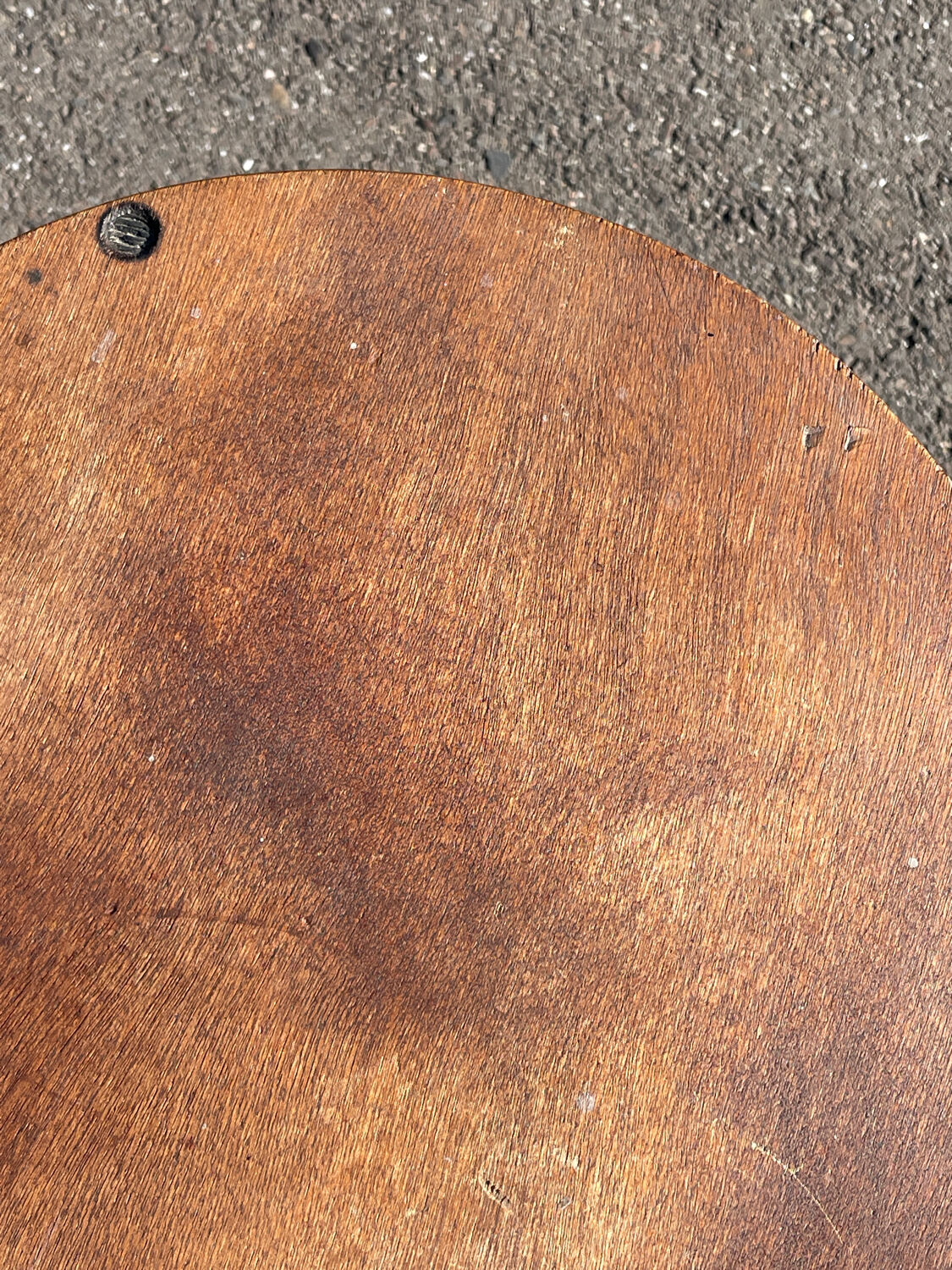 Wooden and metal workshop stool