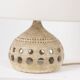 Georges Pelletier. Openwork and glazed terracotta lamp. Circa 1960-70.