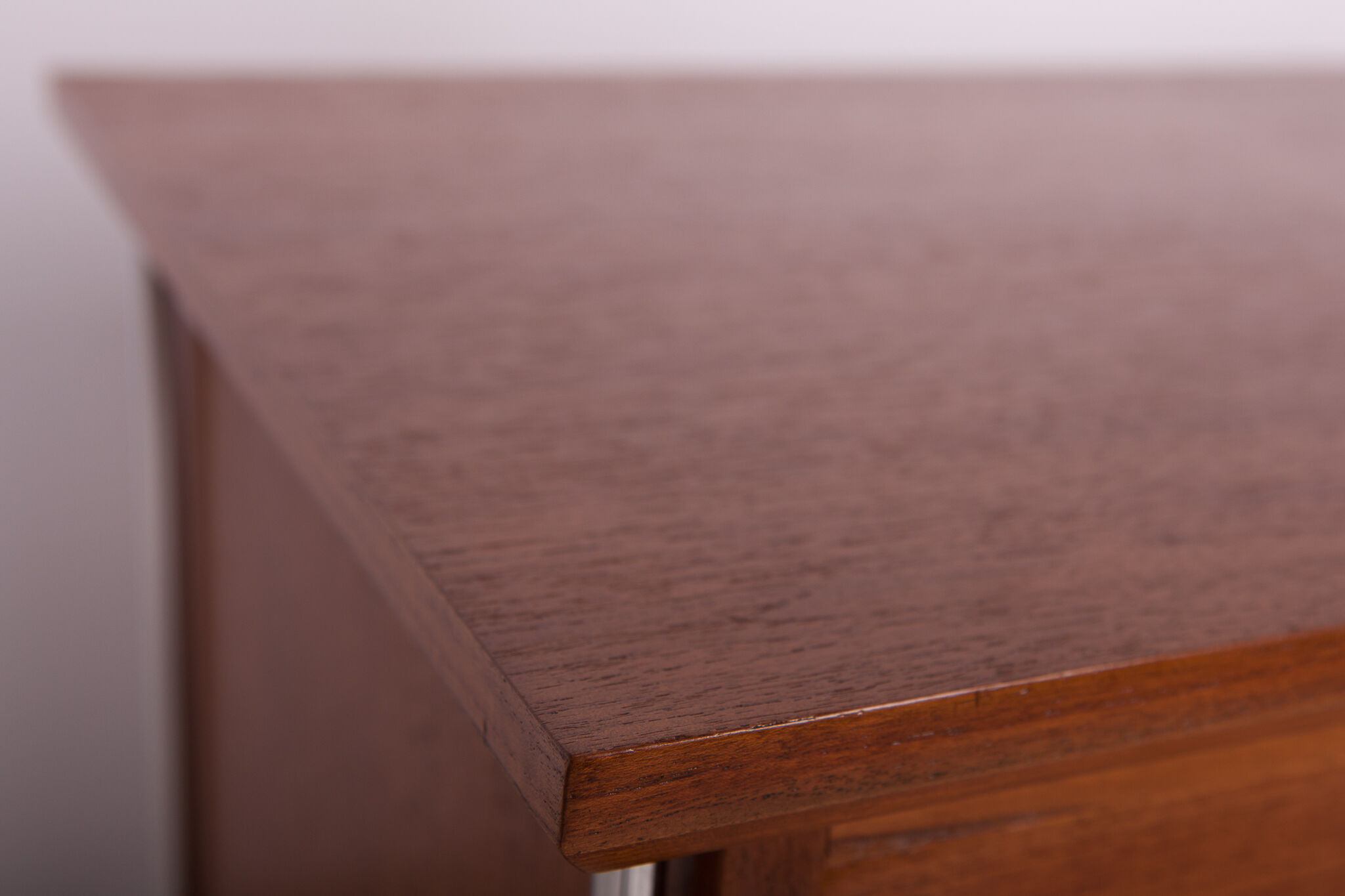 Mid-century danish teak & chrome desk, 1960s
