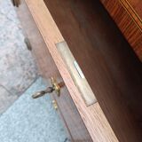 Old Louis XVI style chest of drawers in marquetry