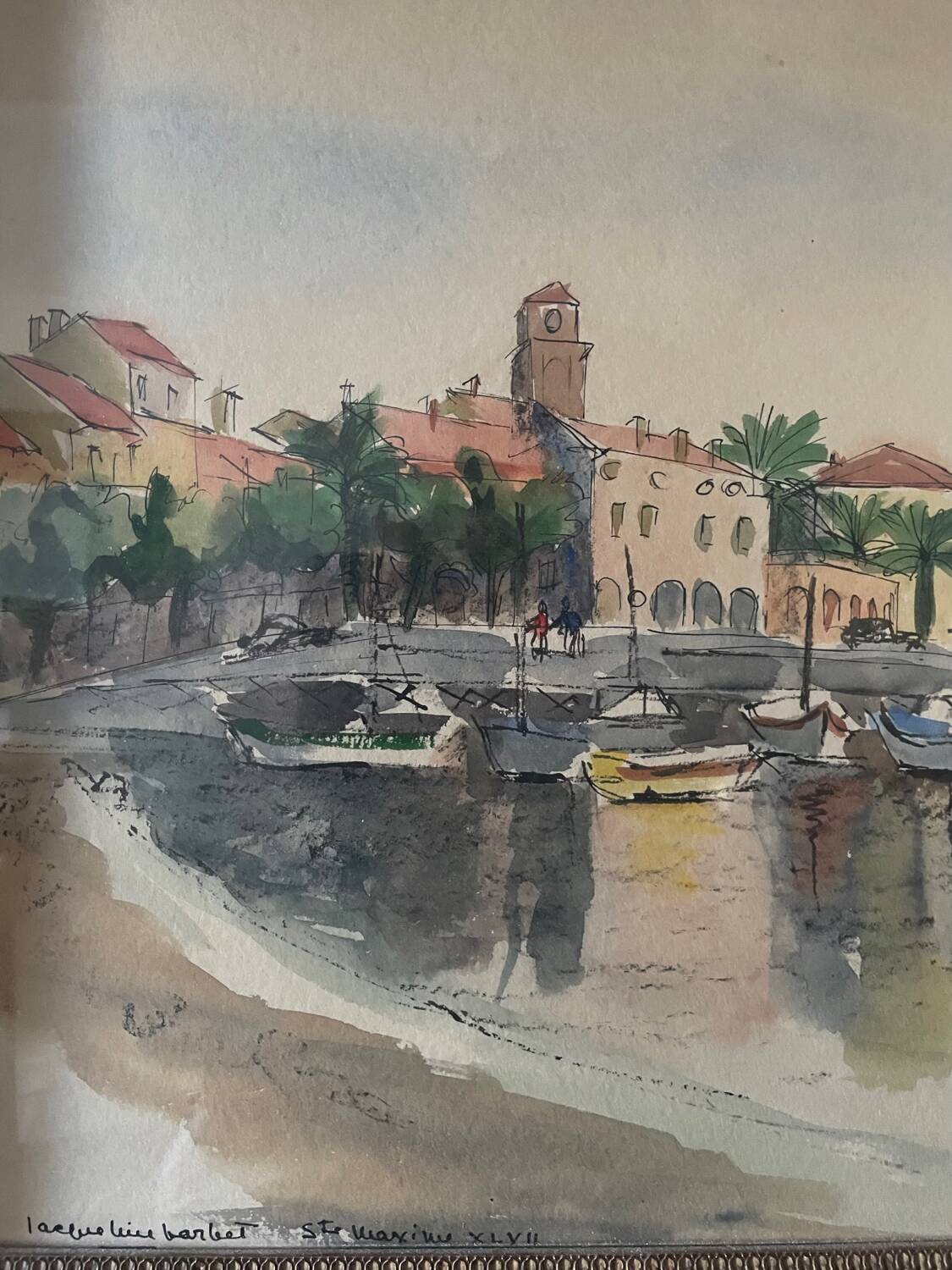 watercolour from the 1930s by Jacqueline Barbet