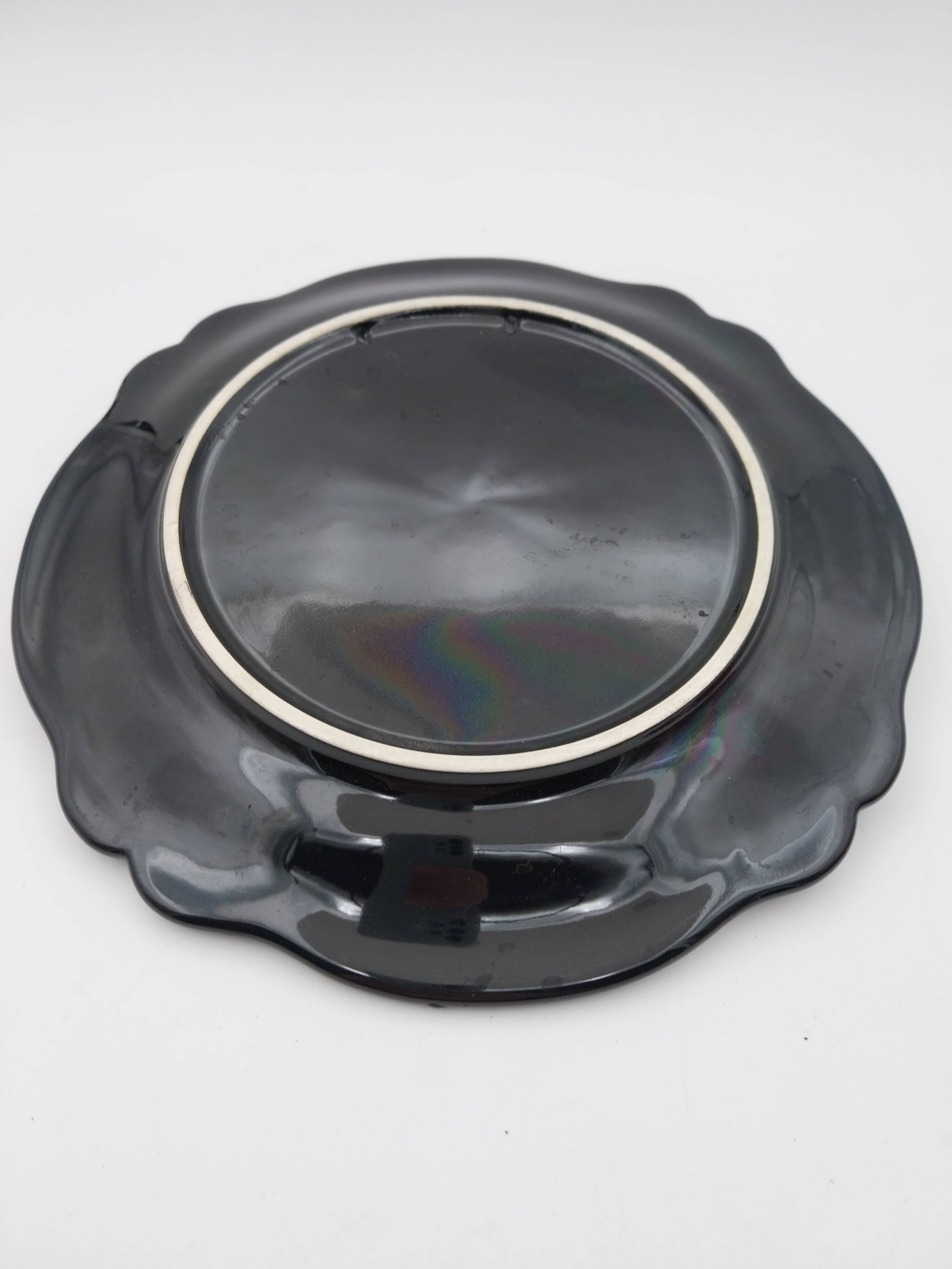 Ceramic dish barbotine vallauris trompe l'oeil kitsch Fish 3