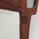 Art Nouveau Oak Coat Rack with Mirror and Floral Carvings, Belgium, circa 1