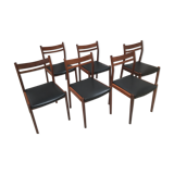 Lot of 6 chairs gessef 60 years