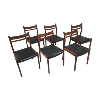 Lot of 6 chairs gessef 60 years