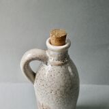 Stoneware bottle herbarium decoration, Jalapa model of the 60s