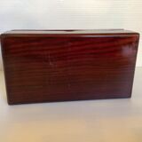 Lacquered wood box pearlescent flowers