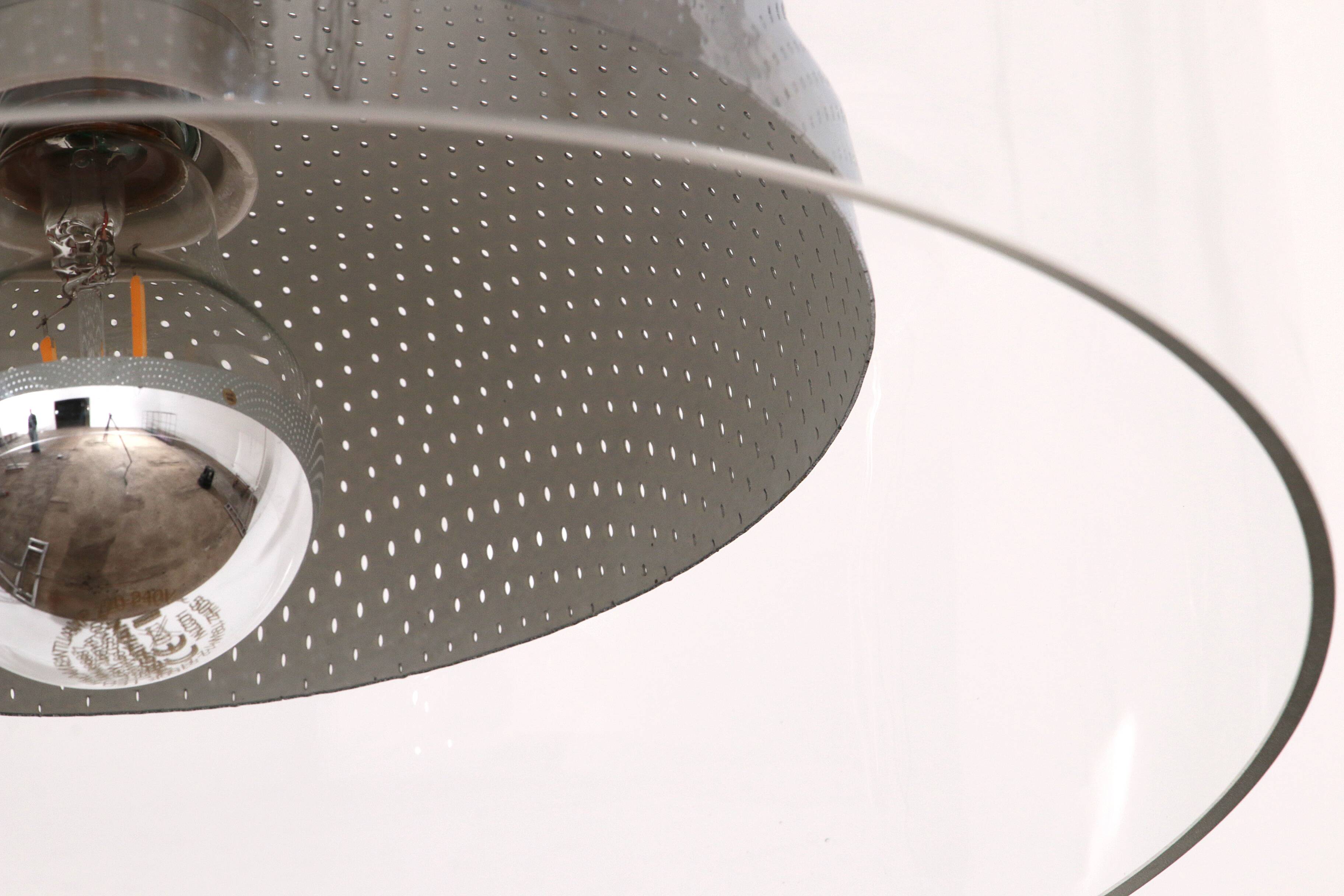 Hanging lamp Anders Pehrson Model Crystal by Atelje Lyktan, 1970s