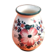 Vase Saint-Clément France ceramic with floral decoration Height: 110mm