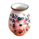 Vase Saint-Clément France ceramic with floral decoration Height: 110mm