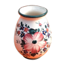 Vase Saint-Clément France céramique à décor floral Hauteur : 110mm