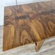 Extendable Art Deco table in olive root
