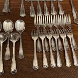 Cutlery 168 pieces silver metal Saint Médard Louis XV style