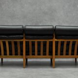 Leather vintage 3 seater sofa