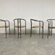 Post modern dining chairs and table, 1980s