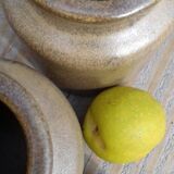 Duo of stoneware pots