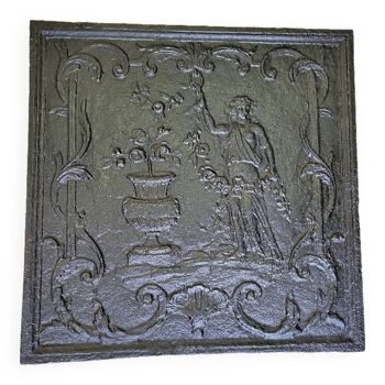 Chimney plate with figure of the xix th siecle n3