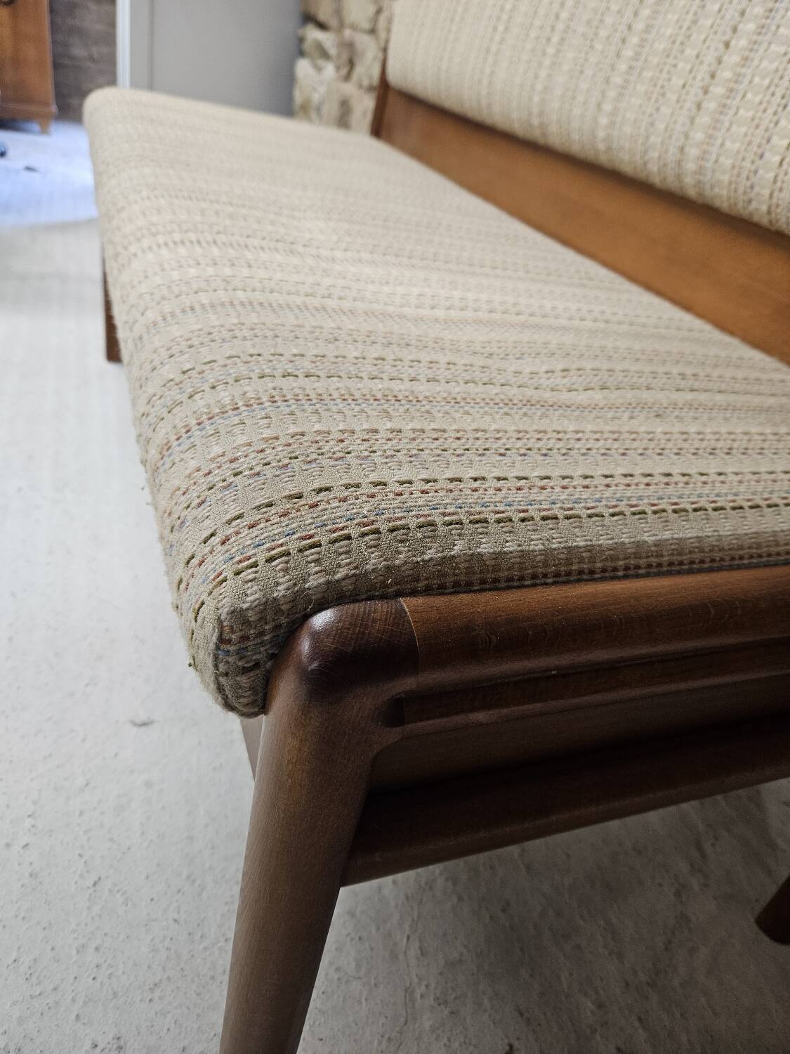 Vintage 1970s design storage bench