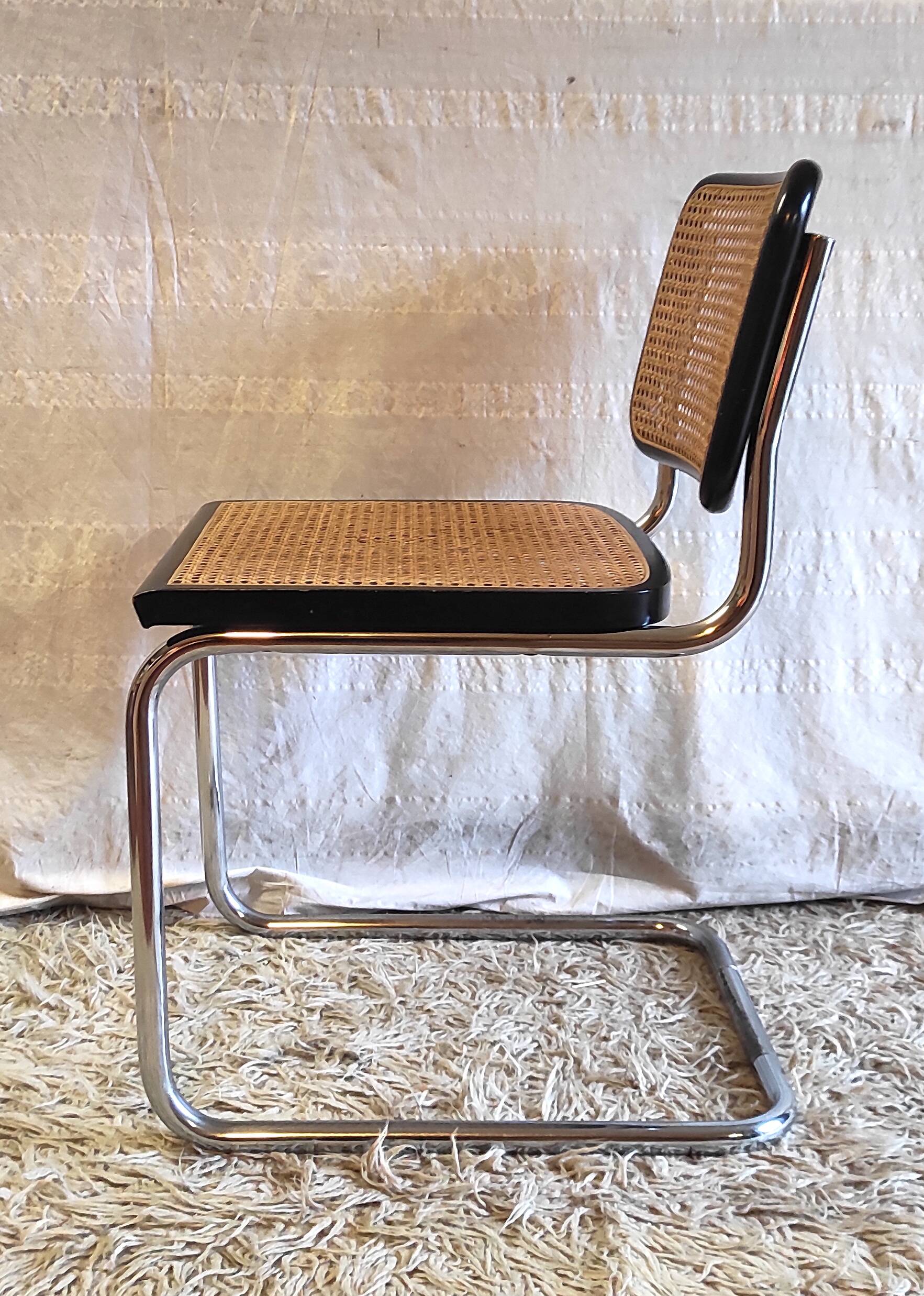 Chaise type cesca B32 (Italy) - années 80